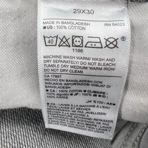 Old Navy Gray Loose Fit Distressed Jeans Size 29 x 30 Men’s - Picture 4 of 4